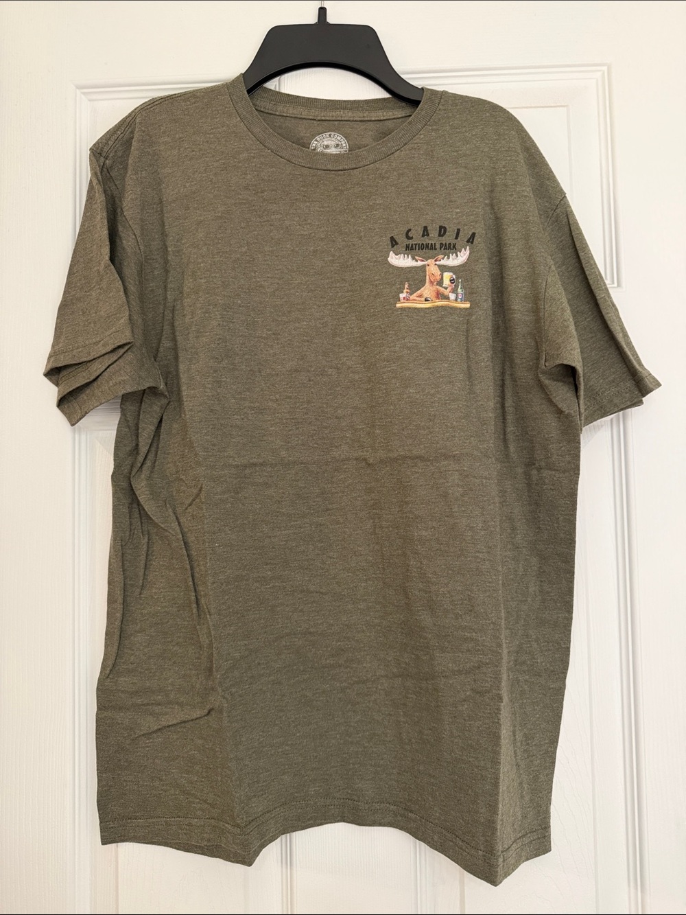 Acadia National Park Olive Short Sleeve Graphic Tee